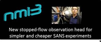 New stopped-flow observation head for simpler and cheaper SANS experiments