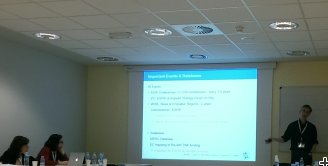 Thomas Gutberlet at the European User Office Meeting