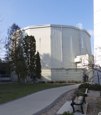 Nuclear reactor building on McMaster University campus in Hamilton, Ontario. 