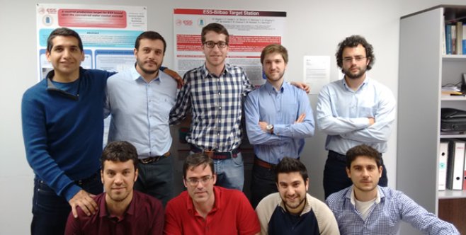 Fernando Sordo (bottom row, second from left) and the ESS-Bilbao target systems team. Photo: ESS-Bilbao