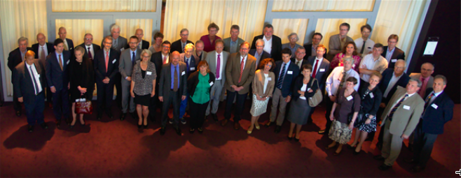 Attendees of the July 2-3 constituting ERIC Council meeting in Lund. (Click on the Photo to see a larger version!) Photo: ESS