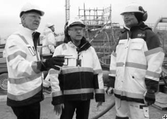 Members of the construction management team