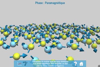 A screen capture of the animation Magnons Magnons