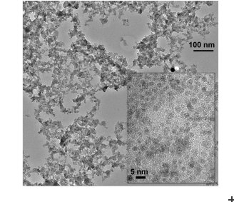 Nanoparticles of a perovskite